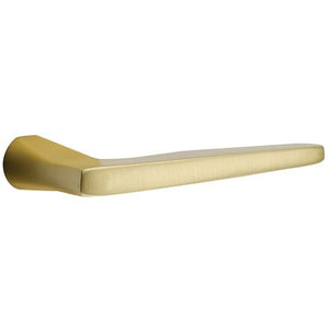 LAUSANNE SATIN BRASS (US4) HANDLESET DUMMY [4809] W/ 2-3/8" BACKSET AND 1/4" ROUND FACEPLATE AND STRIKEPLATE W/ INTERIOR LEVER