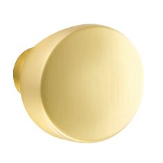 LAUSANNE SATIN BRASS (US4) HANDLESET DUMMY [4809] W/ 2-3/8" BACKSET AND 1/4" ROUND FACEPLATE AND STRIKEPLATE W/ INTERIOR KNOB