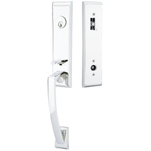 Load image into Gallery viewer, APOLLO POLISHED CHROME (US26) HANDLESET SINGLE-CYLINDER [4815] W/ 2-3/8&quot; BACKSET AND 1/4&quot; ROUND FACEPLATE AND STRIKEPLATE W/ INTERIOR KNOB
