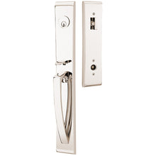 Load image into Gallery viewer, ORION POLISHED NICKEL (US14) HANDLESET SINGLE-CYLINDER [4816] W/ 2-3/8&quot; BACKSET AND 1/4&quot; ROUND FACEPLATE AND STRIKEPLATE W/ INTERIOR KNOB
