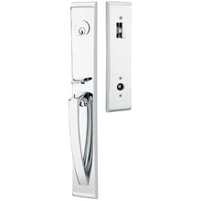 Load image into Gallery viewer, ORION POLISHED CHROME (US26) HANDLESET SINGLE-CYLINDER [4816] W/ 2-3/8&quot; BACKSET AND 1/4&quot; ROUND FACEPLATE AND STRIKEPLATE W/ INTERIOR KNOB
