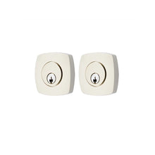 Load image into Gallery viewer, URBAN MODERN DEADBOLT WITH 2-3/8&quot; BACKSET AND 1/4&quot; ROUND FACEPLATE AND STRIKEPLATE
