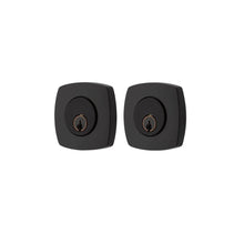 Load image into Gallery viewer, URBAN MODERN DEADBOLT WITH 2-3/8&quot; BACKSET AND 1/4&quot; ROUND FACEPLATE AND STRIKEPLATE
