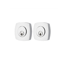 Load image into Gallery viewer, URBAN MODERN DEADBOLT WITH 2-3/8&quot; BACKSET AND 1/4&quot; ROUND FACEPLATE AND STRIKEPLATE
