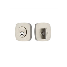 Load image into Gallery viewer, URBAN MODERN DEADBOLT WITH 2-3/8&quot; BACKSET AND 1/4&quot; ROUND FACEPLATE AND STRIKEPLATE
