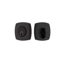 Load image into Gallery viewer, URBAN MODERN DEADBOLT WITH 2-3/8&quot; BACKSET AND 1/4&quot; ROUND FACEPLATE AND STRIKEPLATE
