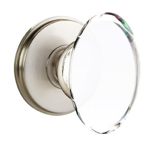 HAMPTON GLASS (HT) DUMMY (PAIR) KNOB WITH TRADITIONAL ROSETTE