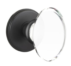 HAMPTON GLASS (HT) DUMMY (PAIR) KNOB WITH TRADITIONAL ROSETTE