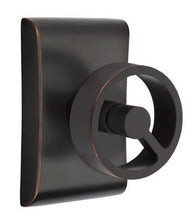 Load image into Gallery viewer, SPOKE (SPK) PRIVACY (BED/BATH) KNOB WITH 2-3/8&quot; BACKSET AND 1/4&quot; ROUND FACEPLATE AND STRIKEPLATE
