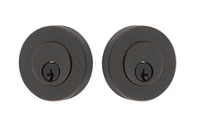 Load image into Gallery viewer, MODERN DISC DEADBOLT WITH 2-3/8&quot; BACKSET AND 1/4&quot; ROUND FACEPLATE AND STRIKEPLATE

