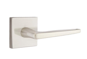 BADEN SATIN NICKEL (US15) HANDLESET DUMMY [4810] W/ 2-3/8" BACKSET AND 1/4" ROUND FACEPLATE AND STRIKEPLATE W/ INTERIOR LEVER