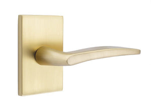 POSEIDON (POS) PRIVACY (BED/BATH) LEVER WITH 2-3/8" BACKSET AND 1/4" ROUND FACEPLATE AND STRIKEPLATE