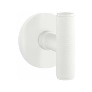 THE ACE KNURLED (ACEKN) PRIVACY (BED/BATH) KNOB WITH 2-3/8" BACKSET AND 1/4" ROUND FACEPLATE AND STRIKEPLATE