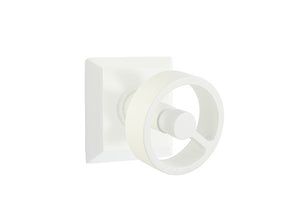 SPOKE (SPK) PRIVACY (BED/BATH) KNOB WITH 2-3/8" BACKSET AND 1/4" ROUND FACEPLATE AND STRIKEPLATE