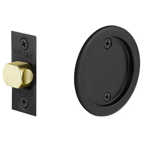ROUND PASSAGE (2144) POCKET DOOR TUBULAR LOCKS WITH 2-3/8" BACKSET