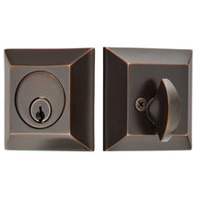 Load image into Gallery viewer, QUINCY DEADBOLT WITH 2-3/8&quot; BACKSET AND 1/4&quot; ROUND FACEPLATE AND STRIKEPLATE
