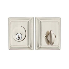 Load image into Gallery viewer, WILSHIRE DEADBOLT WITH 2-3/8&quot; BACKSET AND 1/4&quot; ROUND FACEPLATE AND STRIKEPLATE

