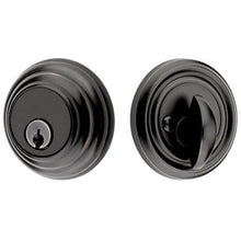 Load image into Gallery viewer, LOW PROFILE DEADBOLT WITH 2-3/8&quot; BACKSET AND 1/4&quot; ROUND FACEPLATE AND STRIKEPLATE
