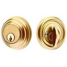 Load image into Gallery viewer, LOW PROFILE DEADBOLT WITH 2-3/8&quot; BACKSET AND 1/4&quot; ROUND FACEPLATE AND STRIKEPLATE
