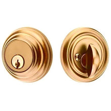 Load image into Gallery viewer, LOW PROFILE DEADBOLT WITH 2-3/8&quot; BACKSET AND 1/4&quot; ROUND FACEPLATE AND STRIKEPLATE
