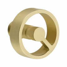 Load image into Gallery viewer, LAUSANNE SATIN BRASS (US4) HANDLESET DUMMY [4809] W/ 2-3/8&quot; BACKSET AND 1/4&quot; ROUND FACEPLATE AND STRIKEPLATE W/ INTERIOR KNOB
