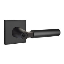 Load image into Gallery viewer, HERCULES (HEC) KEY IN LEVER SINGLE CYLINDER SQUARE ROSETTE (5122) LOCKSET WITH 2-3/8&quot; BACKSET AND 1/4&quot; ROUND FACEPLATE AND STRIKEPLATE
