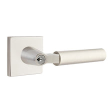 Load image into Gallery viewer, HERCULES (HEC) KEY IN LEVER SINGLE CYLINDER SQUARE ROSETTE (5122) LOCKSET WITH 2-3/8&quot; BACKSET AND 1/4&quot; ROUND FACEPLATE AND STRIKEPLATE
