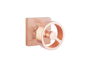 SPOKE (SPK) PRIVACY (BED/BATH) KNOB WITH 2-3/8" BACKSET AND 1/4" ROUND FACEPLATE AND STRIKEPLATE