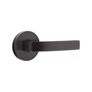 BRESLIN (BRL) PRIVACY (BED/BATH) LEVER WITH 2-3/8" BACKSET AND 1/4" ROUND FACEPLATE AND STRIKEPLATE
