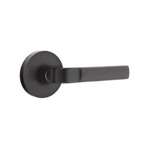 ASTON (AST) PRIVACY (BED/BATH) LEVER WITH 2-3/8" BACKSET AND 1/4" ROUND FACEPLATE AND STRIKEPLATE