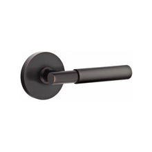 Load image into Gallery viewer, MYLES (MYL) PRIVACY (BED/BATH) LEVER WITH 2-3/8&quot; BACKSET AND 1/4&quot; ROUND FACEPLATE AND STRIKEPLATE
