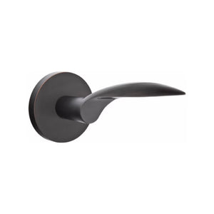 MERCURY (MC) PRIVACY (BED/BATH) LEVER WITH 2-3/8" BACKSET AND 1/4" ROUND FACEPLATE AND STRIKEPLATE