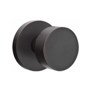 ROUND (ROU) KEY IN KNOB LOCKSET WITH 2-3/8" BACKSET AND 1/4" ROUND FACEPLATE AND STRIKEPLATE
