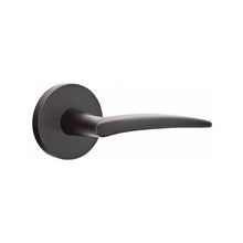 Load image into Gallery viewer, POSEIDON (POS) PASSAGE (HALL/CLOSET) LEVER WITH 2-3/8&quot; BACKSET AND 1/4&quot; ROUND FACEPLATE AND STRIKEPLATE
