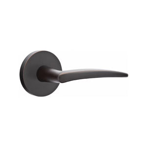 POSEIDON (POS) PASSAGE (HALL/CLOSET) LEVER WITH 2-3/8" BACKSET AND 1/4" ROUND FACEPLATE AND STRIKEPLATE