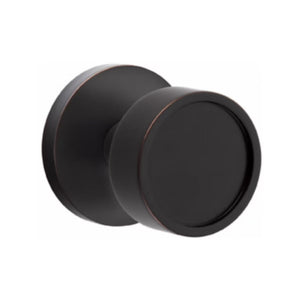 VERVE (VR) PRIVACY (BED/BATH) KNOB WITH 2-3/8" BACKSET AND 1/4" ROUND FACEPLATE AND STRIKEPLATE