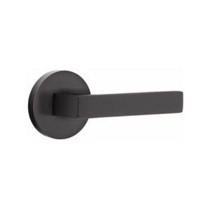 DUMONT (DT) PRIVACY (BED/BATH) LEVER WITH 2-3/8" BACKSET AND 1/4" ROUND FACEPLATE AND STRIKEPLATE