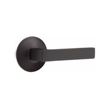 Load image into Gallery viewer, DUMONT (DT) PASSAGE (HALL/CLOSET) LEVER WITH 2-3/8&quot; BACKSET AND 1/4&quot; ROUND FACEPLATE AND STRIKEPLATE
