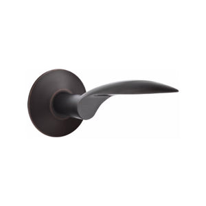 MERCURY (MC) PRIVACY (BED/BATH) LEVER WITH 2-3/8" BACKSET AND 1/4" ROUND FACEPLATE AND STRIKEPLATE