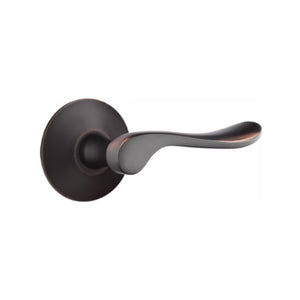 LUZERN (LU) PRIVACY (BED/BATH) LEVER WITH 2-3/8" BACKSET AND 1/4" ROUND FACEPLATE AND STRIKEPLATE