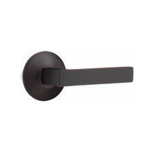 Load image into Gallery viewer, DUMONT (DT) PRIVACY (BED/BATH) LEVER WITH 2-3/8&quot; BACKSET AND 1/4&quot; ROUND FACEPLATE AND STRIKEPLATE
