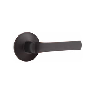 SPENCER (SPN) PRIVACY (BED/BATH) LEVER WITH 2-3/8" BACKSET AND 1/4" ROUND FACEPLATE AND STRIKEPLATE