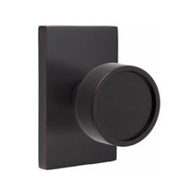 Load image into Gallery viewer, VERVE (VR) PASSAGE (HALL/CLOSET) KNOB WITH 2-3/8&quot; BACKSET AND 1/4&quot; ROUND FACEPLATE AND STRIKEPLATE
