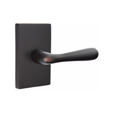 Load image into Gallery viewer, BASEL (BA) PRIVACY (BED/BATH) LEVER WITH 2-3/8&quot; BACKSET AND 1/4&quot; ROUND FACEPLATE AND STRIKEPLATE
