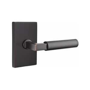 HERCULES (HEC) PASSAGE (HALL/CLOSET) LEVER WITH 2-3/8" BACKSET AND 1/4" ROUND FACEPLATE AND STRIKEPLATE
