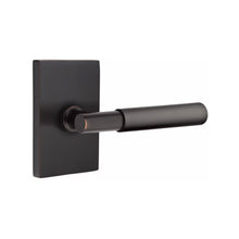 Load image into Gallery viewer, MYLES (MYL) PASSAGE (HALL/CLOSET) LEVER WITH 2-3/8&quot; BACKSET AND 1/4&quot; ROUND FACEPLATE AND STRIKEPLATE
