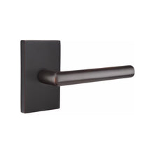 Load image into Gallery viewer, STUTTGART (STU) PRIVACY (BED/BATH) LEVER WITH 2-3/8&quot; BACKSET AND 1/4&quot; ROUND FACEPLATE AND STRIKEPLATE
