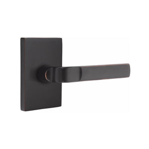 ASTON (AST) PRIVACY (BED/BATH) LEVER WITH 2-3/8" BACKSET AND 1/4" ROUND FACEPLATE AND STRIKEPLATE