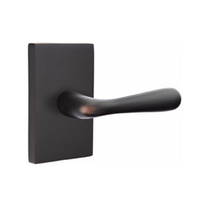 BASEL (BA) PRIVACY (BED/BATH) LEVER WITH 2-3/8" BACKSET AND 1/4" ROUND FACEPLATE AND STRIKEPLATE