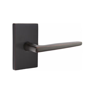 HERMES (HER) PRIVACY (BED/BATH) LEVER WITH 2-3/8" BACKSET AND 1/4" ROUND FACEPLATE AND STRIKEPLATE